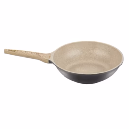Wok- pann Granite 28cm, mittenakkuva kattega