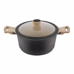 Kastrul Granite 24cm, klaaskaanega