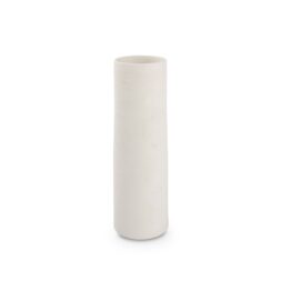 Vaas Cone kivikeraamika 10x30cm, valge