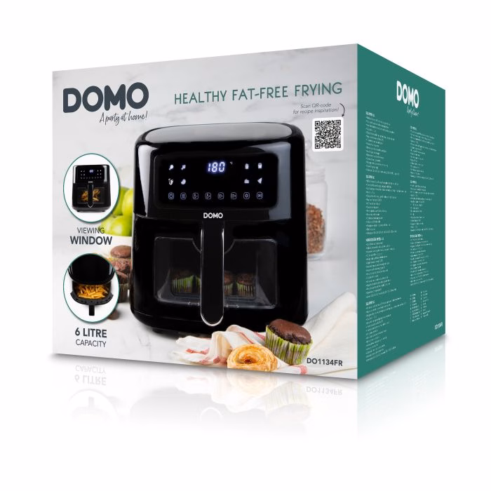 Kuumaõhu fritüür Domo 6L, must - Image 10