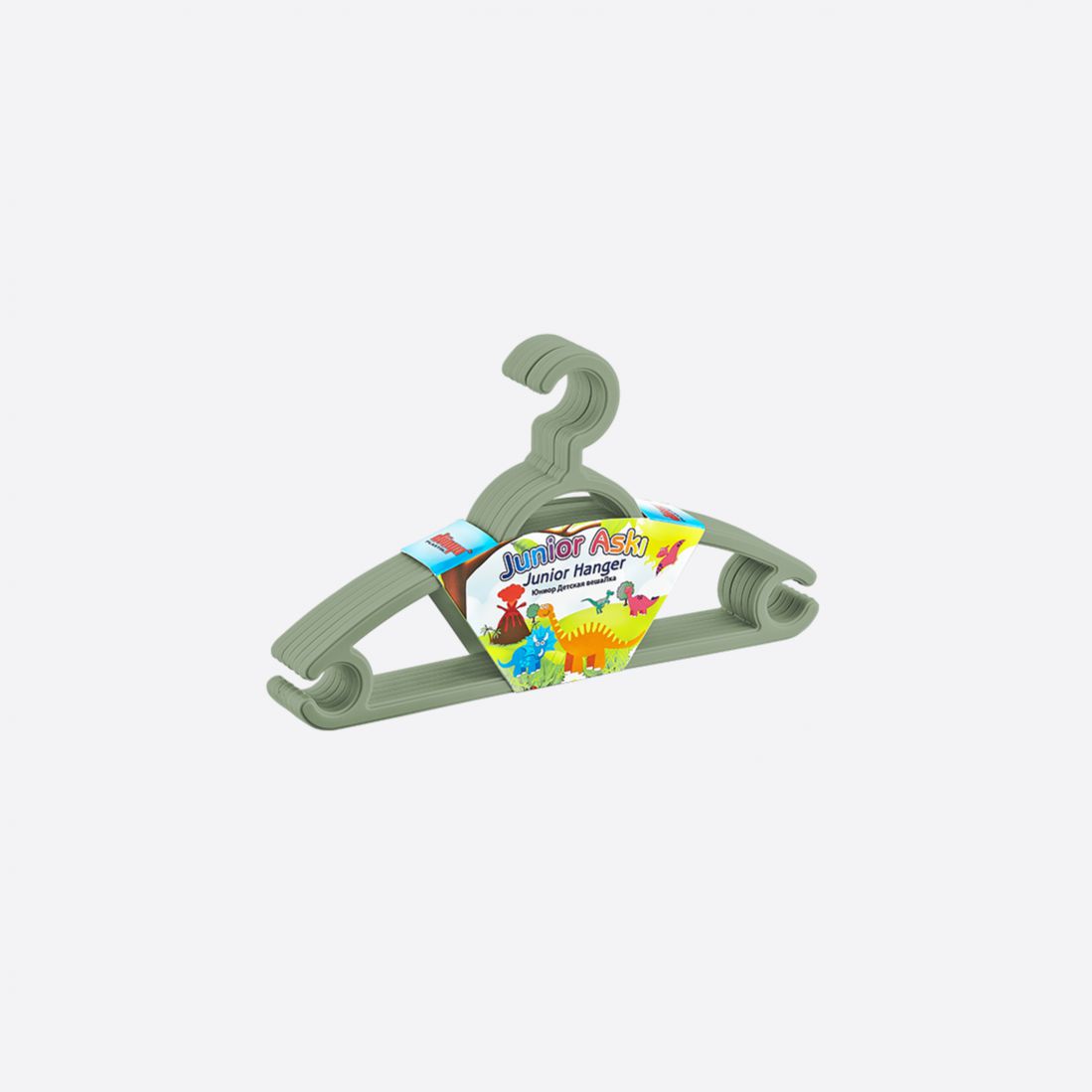 05200 Riidepuu Junior 6tk lasteriietele, SKU 05200. Komplektis 6 vastupidavat riidepuud.