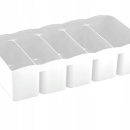 Organisaator 5 lahtriga 15,3x30,8x8cm, SKU 07410. Mitmeotstarbeline hoiustamislahendus.