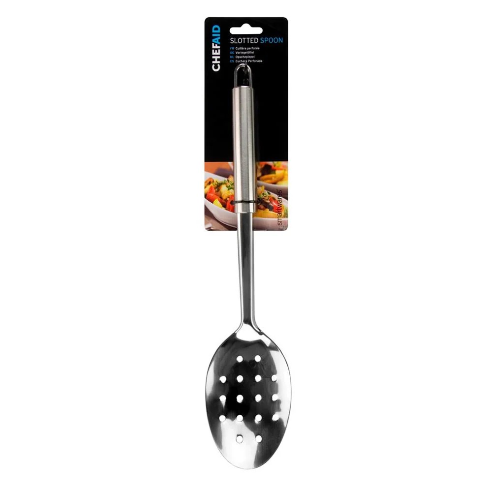 10E10430 Sõellusikas Chef Aid, metall, SKU 10E10430. Vastupidav köögiriist toiduvalmistamiseks.