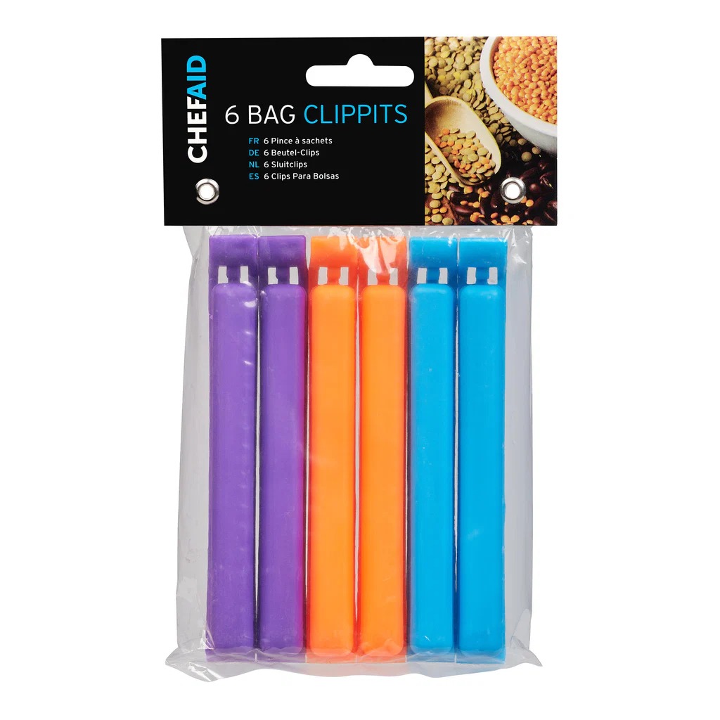 Kotisulgur 12cm, 6tk Chef Aid, SKU 10E37973. Praktilised pakendisulgurid toidu säilitamiseks.
