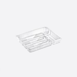 Söögiriistade alus läbipaistev 14005. Köögiriistade hoiustamine sahtlis. Mõõdud 33,5x27x5cm.