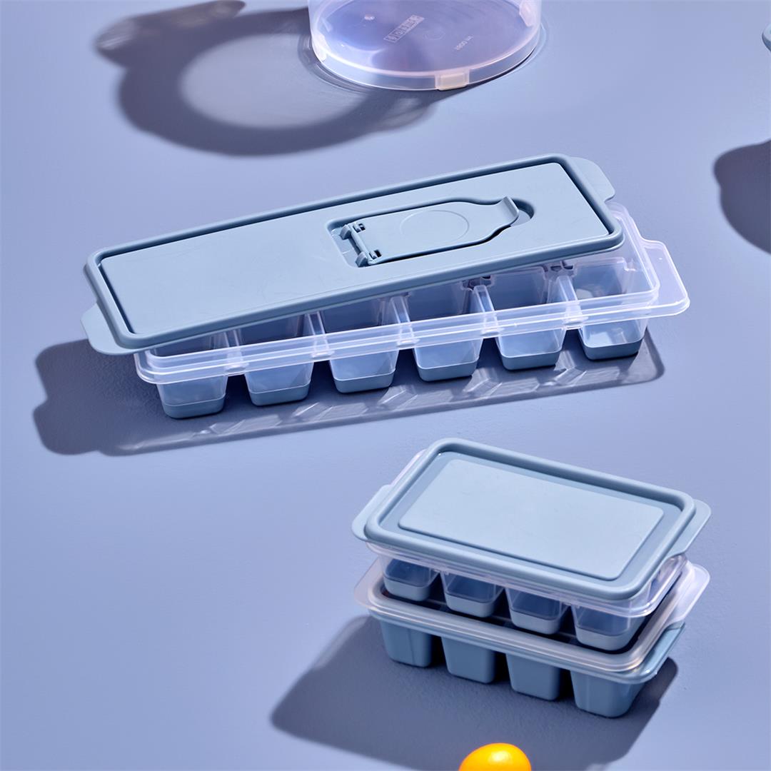 Jääkuubikute vorm kaanega 25,3x8,9x3,9cm, SKU 16014. Jäävorm kööki.