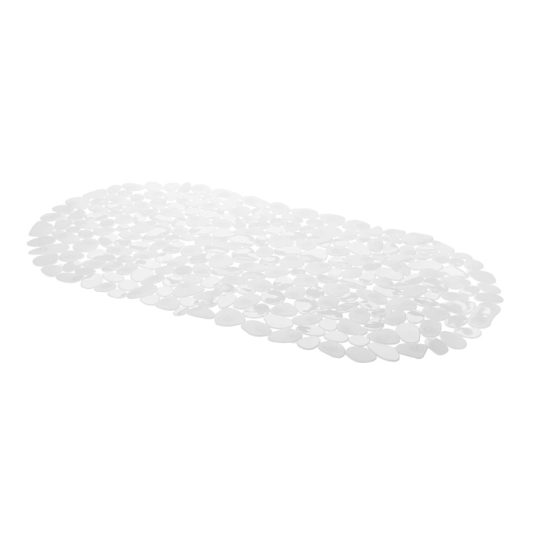 Valge libisemisvastane vannimatt 35x68cm, SKU 28824V. Tagab turvalisuse vannitoas, vältides libisemist.