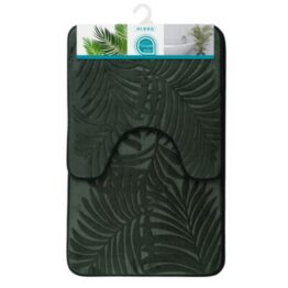 Vannitoamattide kompl Floryda roheline 29360R, roheline vannitoamattide komplekt, vannituba.