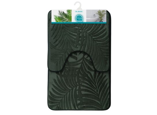 Vannitoamattide kompl Floryda roheline 29360R, roheline vannitoamattide komplekt, vannituba.