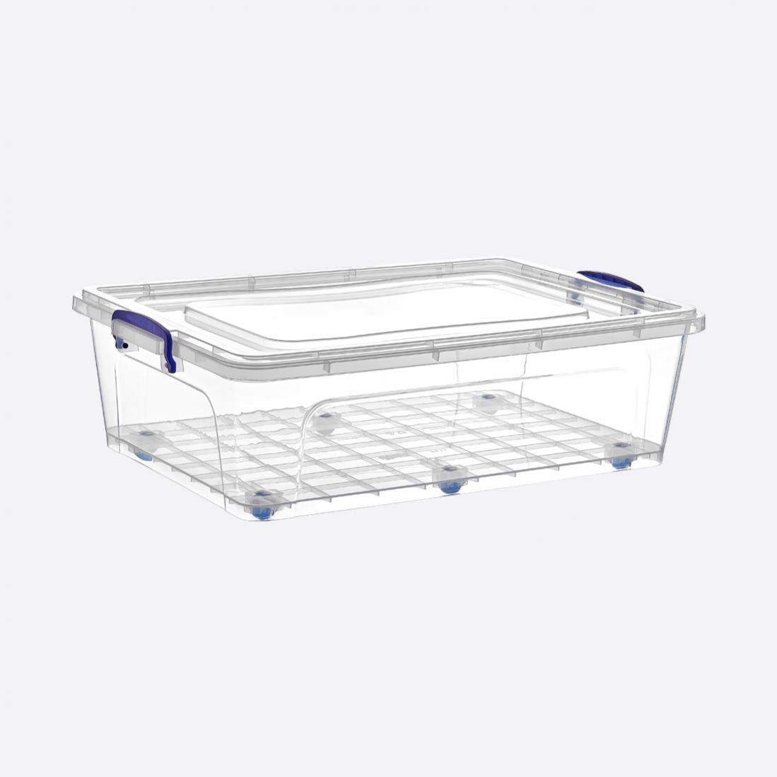 Hoiukast ratastega 40l, mõõtudega 68x46,5x21cm. SKU 30158. Universaalne hoiulahendus.