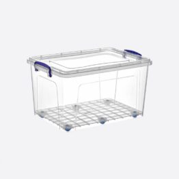 Hoiukast ratastega 42l/54,9x37x30,8cm (SKU 30167) läbipaistvast plastikust hoiustamiseks