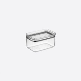 Kuivainepurk Chef 1l, SKU 31160. Läbipaistev toiduhoiupurk kööki, mõõtmed 10,5x16x8,5cm.