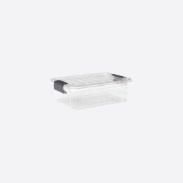 Hoiukast 1,2l Lock&Keep, SKU 33101. Läbipaistev hoiukarp turvalise sulguriga väikeste esemete jaoks.
