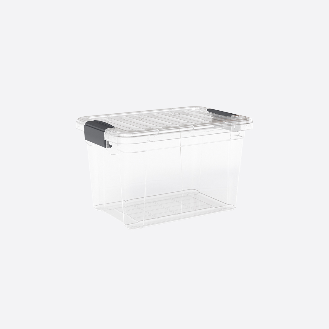 Hoiukast 4,5l/24,8x17x15,4cm Lock&Keep, SKU 33122. Läbipaistev lukustatav hoiukast.