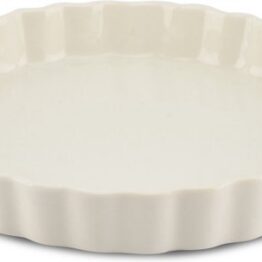 Küpsetusvorm Oven 27,5x4cm valge, sakilise äärega