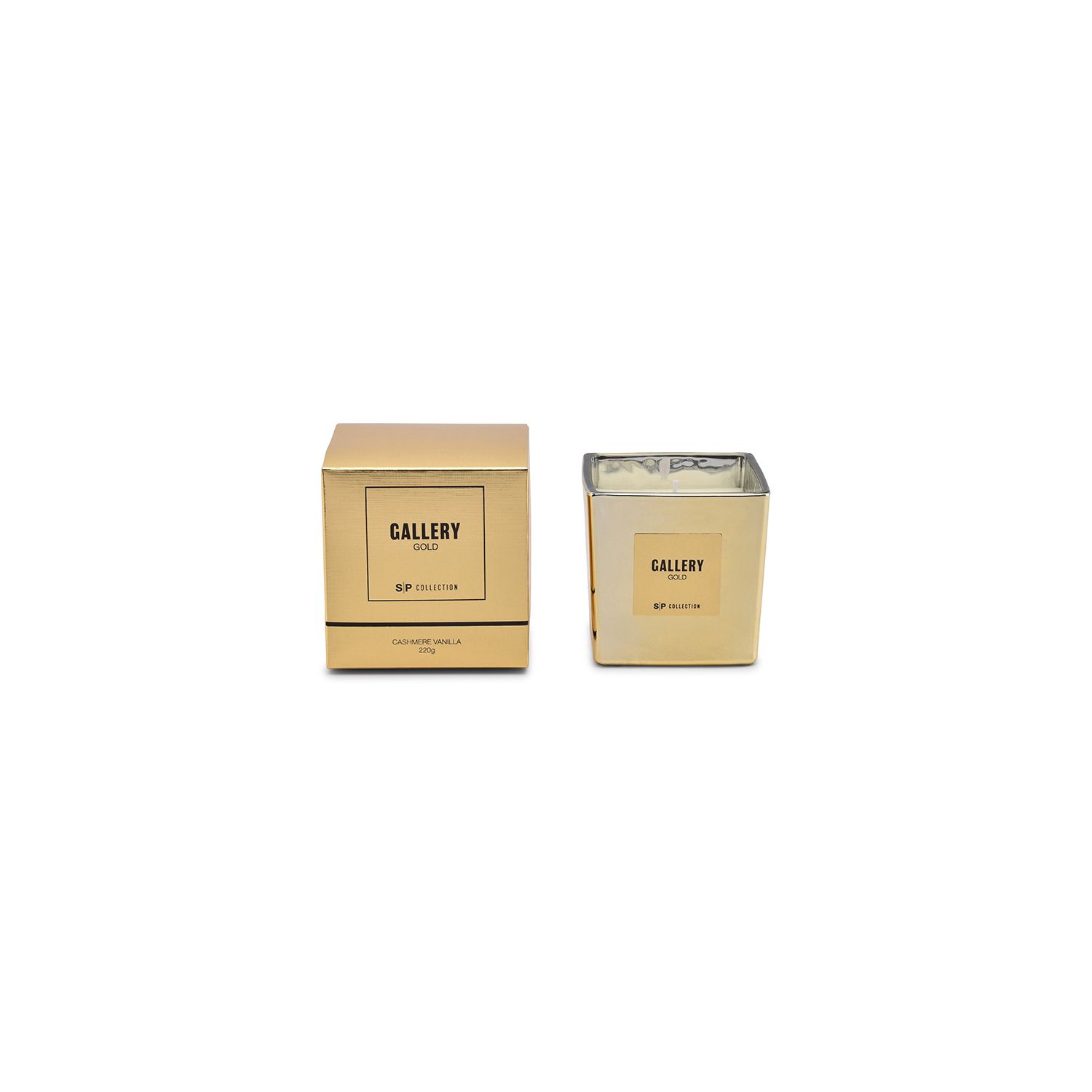 853097_01 Lõhnaküünal Gallery Gold 220g, SKU 853097. Elegantne aroomiküünal kodu sisustuseks.