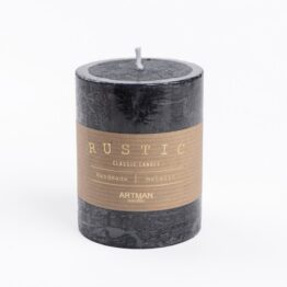 Küünal Rustic kroomitud 7x9cm must, 50h