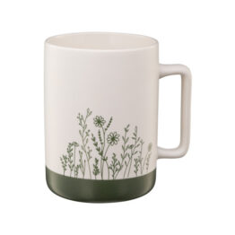 Kruus Rustic Peace, roheline lilled 405ml (SKU 25847). Stiilne tass kodukööki.